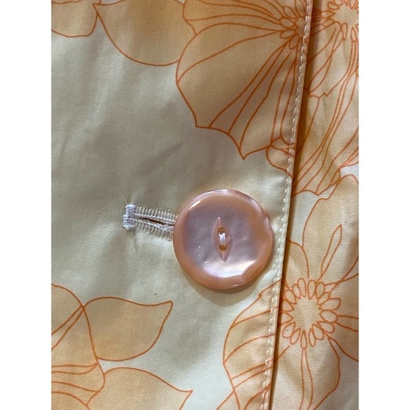 Bill Blass Large Orange/Peach trench/raincoat NWOT Cotton/Polyester - Picture 3 of 5